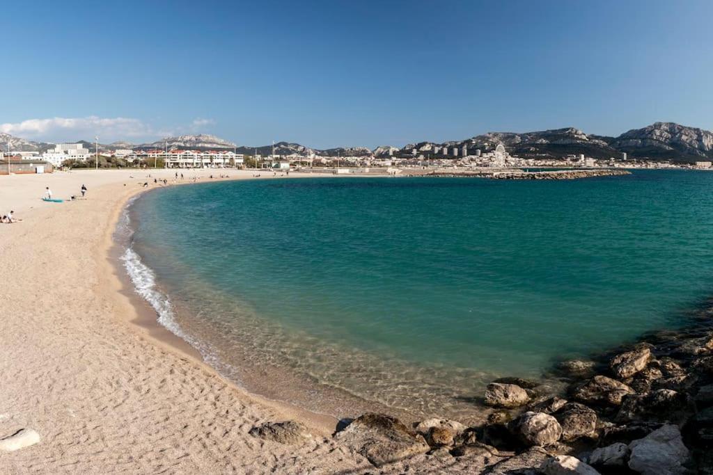 Residence Bord De Mer-Terasse-Plage Prado David มาร์กเซย ภายนอก รูปภาพ
